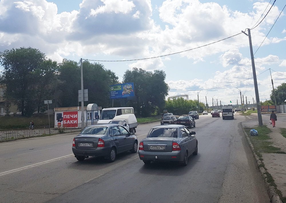 Фотография рекламного носителя, тип: Билборд 3x6, адрес: Сызрань г., Невская ул., д.30, Самара, Самарская область, Россия. Сторона Б №542716