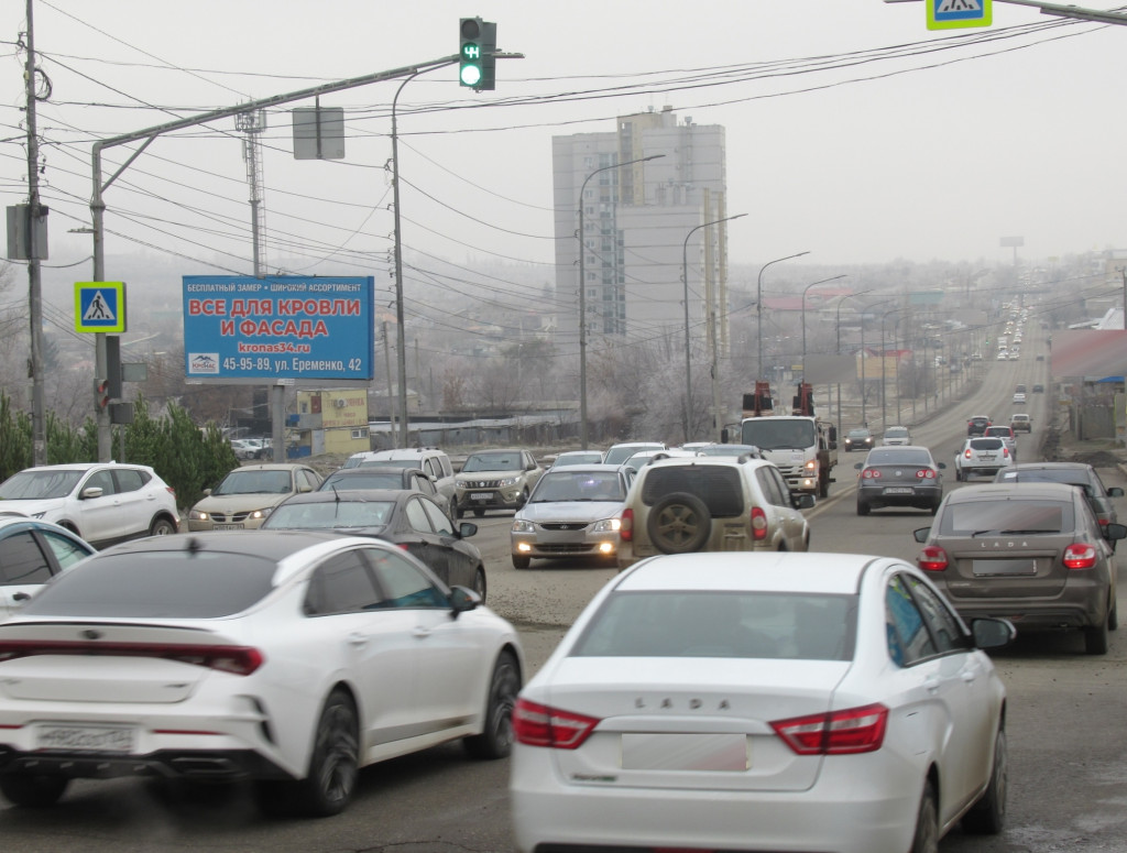 Фотография рекламного носителя, тип: Билборд 3x6, адрес: Лермонтова ул., д.56,, Волгоград, Волгоградская область, Россия. Сторона Б №1000561
