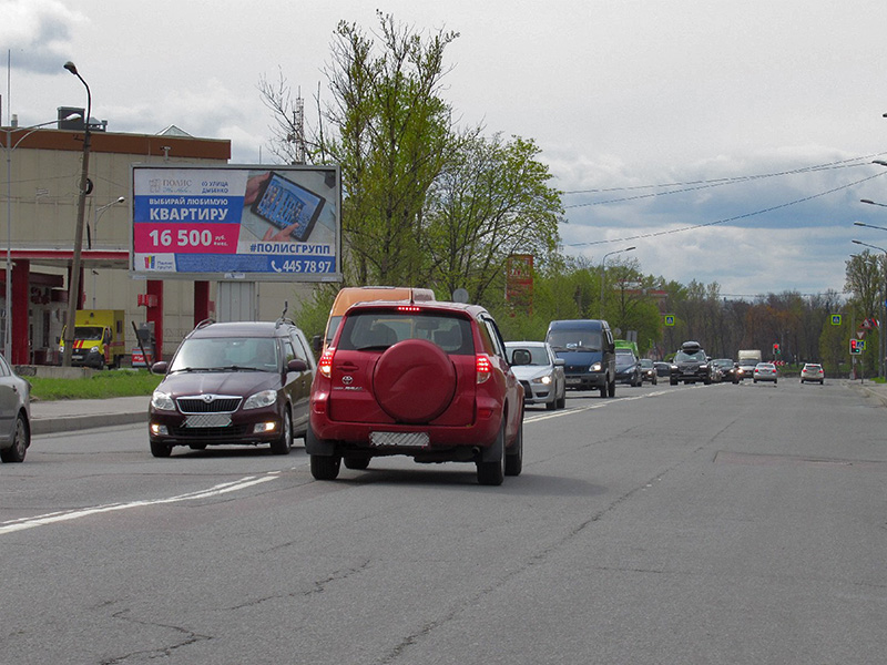 Фотография рекламного носителя, тип: Билборд 3x6, адрес: Зольная ул., д.1 X Октябрьская наб., Санкт-Петербург, Россия. Сторона B №515096