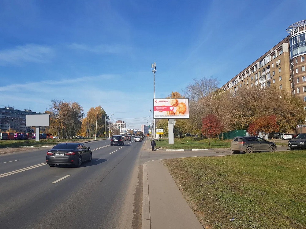 Фотография рекламного носителя, тип: Билборд 3x6, адрес: Казанское ш., д.10, Нижний Новгород, Нижегородская область, Россия. Сторона A №745327