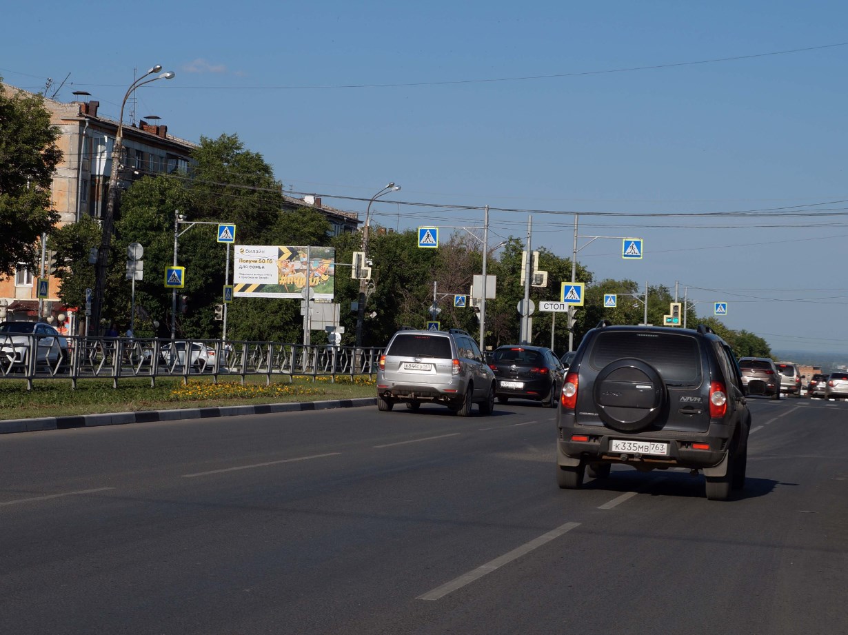 Фотография рекламного носителя, тип: Билборд 3x6, адрес: Гагарина ул., д.94а Х Карбышева ул., Самара, Самарская область, Россия. Сторона В №664367