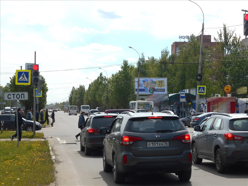 Фотография рекламного носителя, тип: Билборд 3x6, адрес: Ленинградский пр-т., д.49, Ярославль, Ярославская область, Россия. Сторона А1-А3 №523416