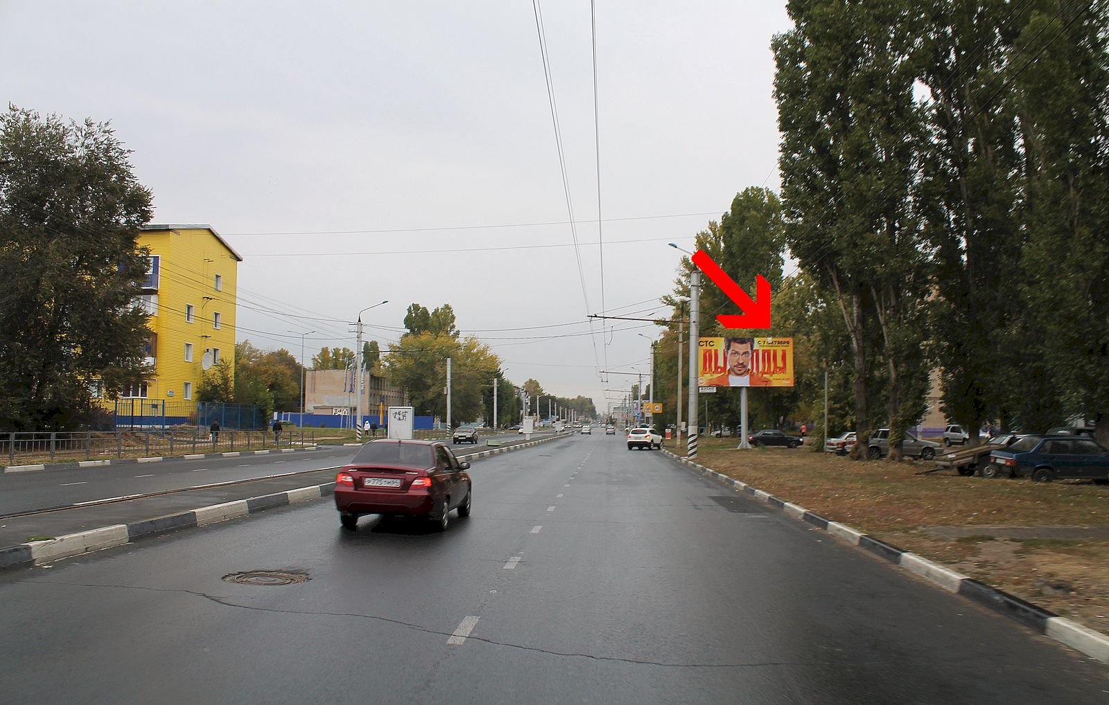 Фотография рекламного носителя, тип: Билборд 3x6, адрес: Комарова, ул., д.144, Балаково, Саратовская область, Россия. Сторона КМ1А №1061408