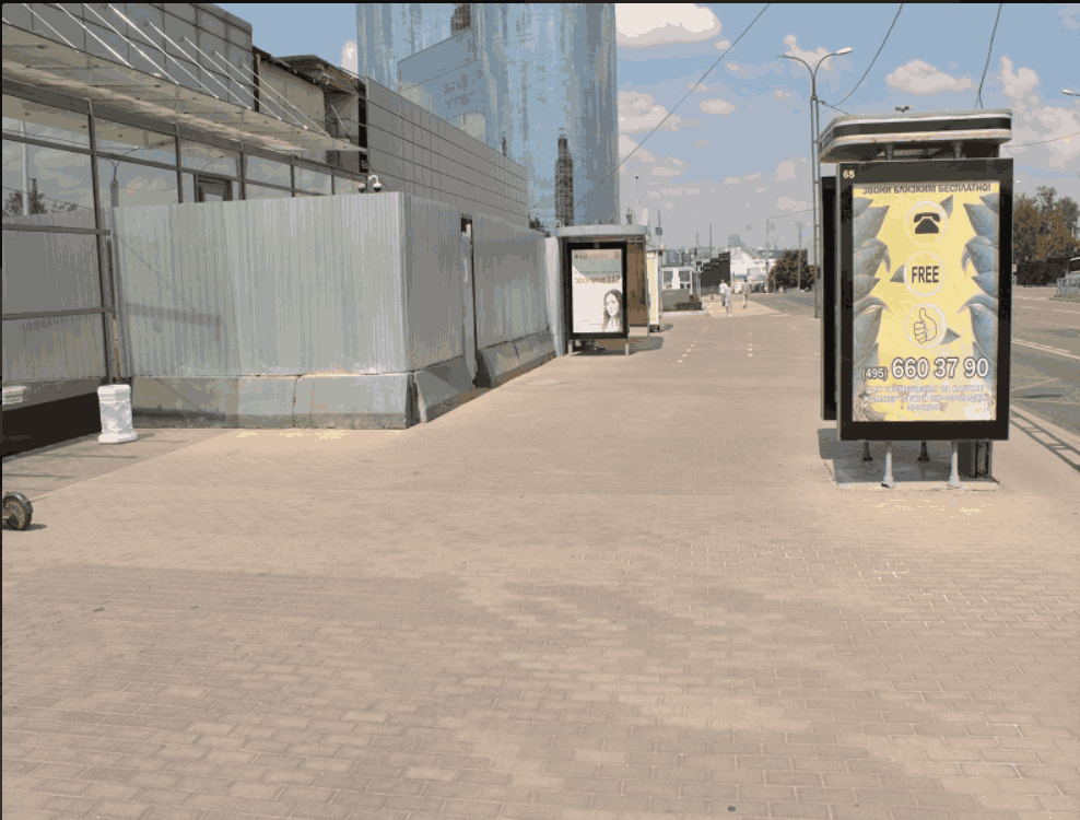 Фотография рекламного носителя, тип: Ситиформат 1.8x1.2, адрес: Строителей ул., д.1, Красногорск, Московская область, Россия. Сторона A №535432