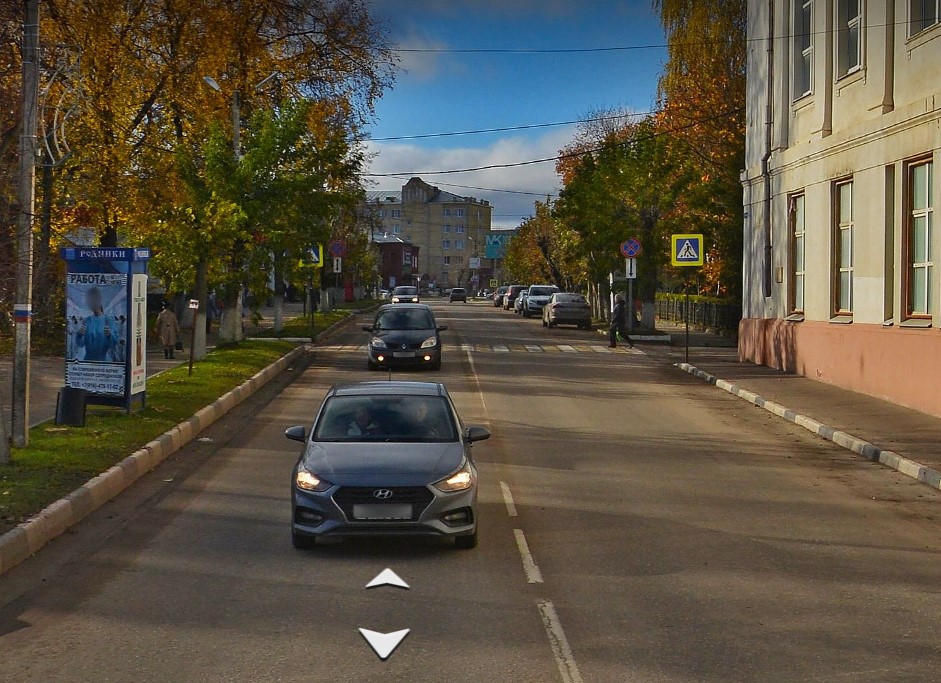 Фотография рекламного носителя, тип: Нестандартный ситиформат, адрес: Советская ул., д.13, близ аптеки «ВИТА», Родники, Ивановская область, Россия. Сторона B №1088198