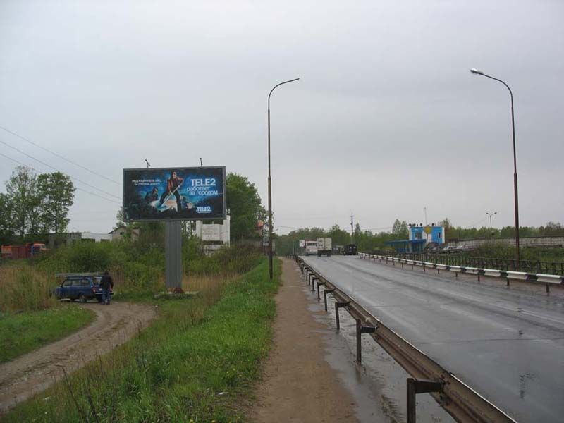 Фотография рекламного носителя, тип: Билборд 3x6, адрес: Кириши г., пост ГАИ, Ленинградская область, Россия. Сторона Б №478991
