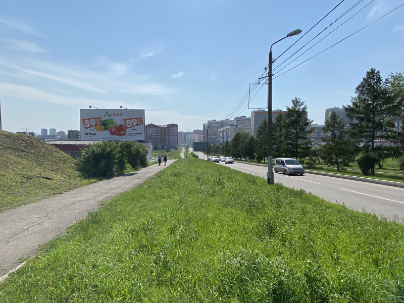 Фотография рекламного носителя, тип: Билборд 3x6, адрес: 60 лет образования СССР ул., д.17, Красноярск, Красноярский край, Россия. Сторона Б №779939