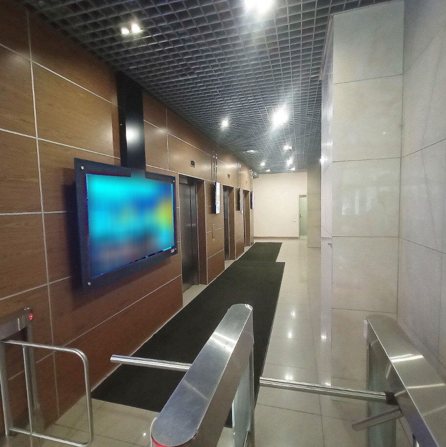 Фотография рекламного носителя, тип: Видеоэкран, адрес: Бизнес-центр «Трио», 8 Марта ул., д.1, стр.12, Москва, Россия. Сторона/вариант A1-A10 №1012780