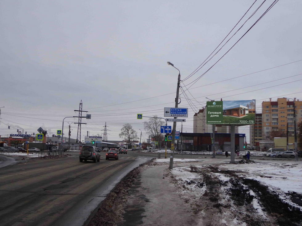 Фотография рекламного носителя, тип: Билборд 3x6, адрес: Цеховая ул., д.3, Челябинск, Челябинская область, Россия. Сторона А №1013696