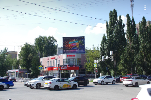 Фотография рекламного носителя, тип: Медиафасад, адрес: Восточная ул., д.98, Екатеринбург, Свердловская область, Россия. Сторона А1-А10 №765273