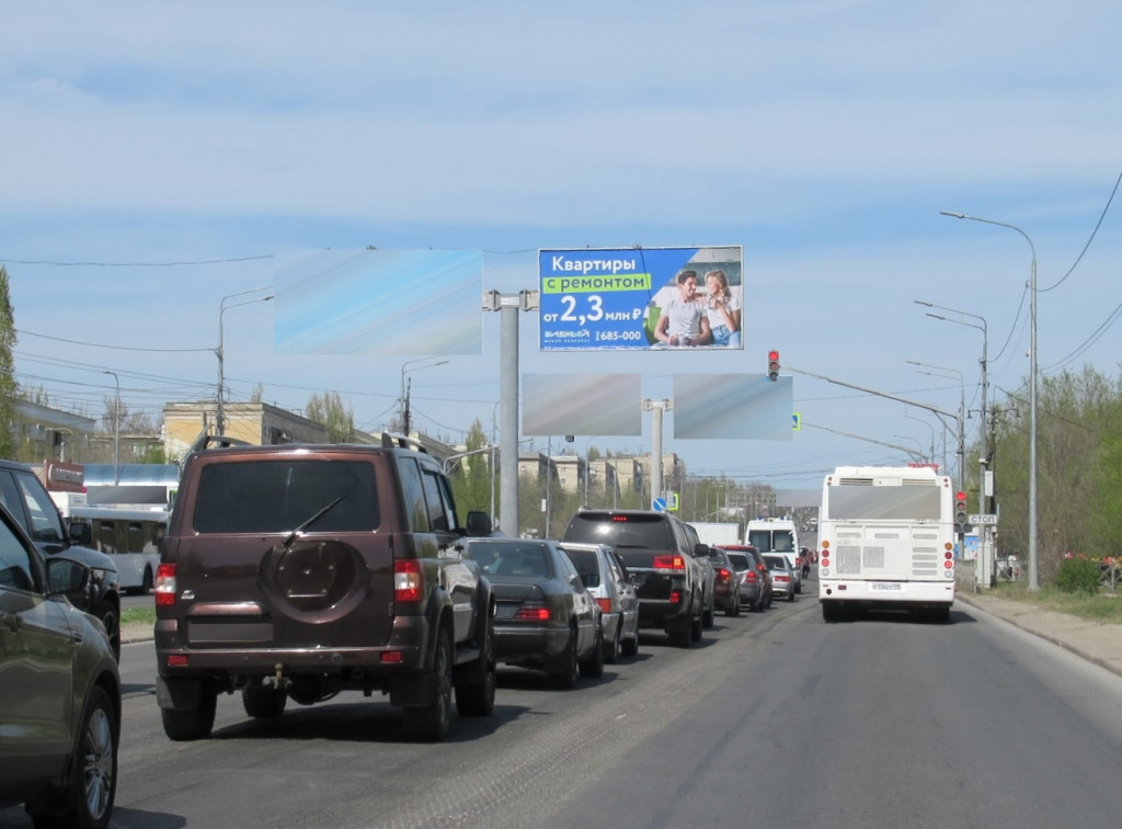 Фотография рекламного носителя, тип: Билборд 3x6, адрес: Университетский пр-т., д.71 Х Панфиловской ул., Волгоград, Волгоградская область, Россия. Сторона A2 №1054512