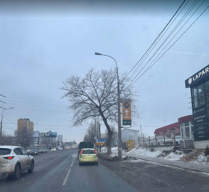 Фотография рекламного носителя, тип: Панель-кронштейн, адрес: Череповецкая ул., поз.1, Волгоград, Волгоградская область, Россия. Сторона А №1097036