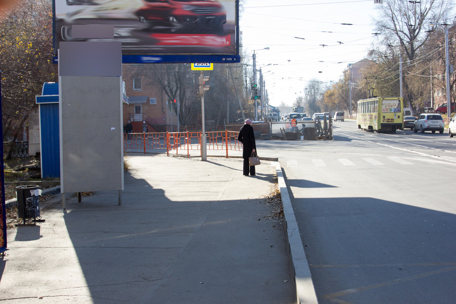 Фотография рекламного носителя, тип: Нестандартный ситиформат, адрес: Депутатская ул. Х Пискунова ул., Иркутск, Иркутская область, Россия. Сторона Б №509454