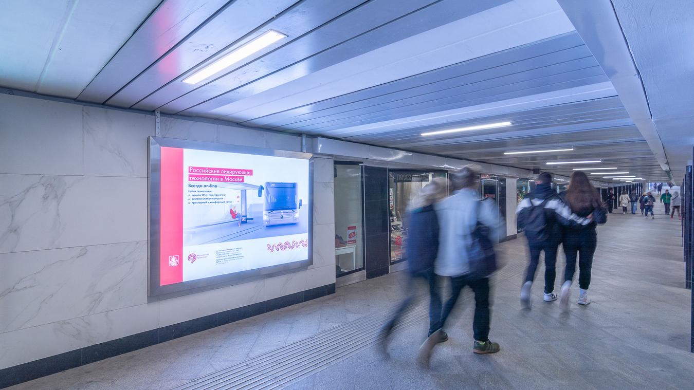 Фотография рекламного носителя, тип: Лайтбокс, адрес: Станция метро «Китай-город», линия Калужско-Рижская, Москва, Россия. Сторона/вариант 1 №821825