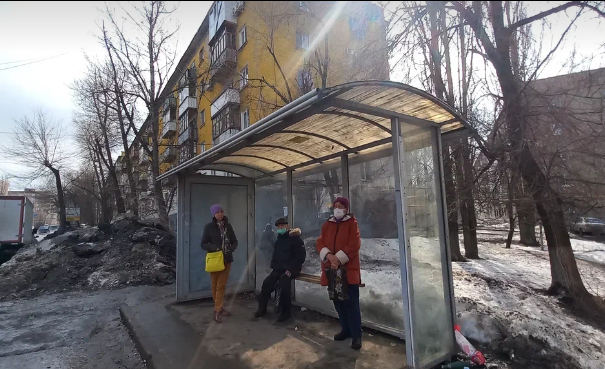 Фотография рекламного носителя, тип: Остановка 1.8x1.2, адрес: Высокая ул., ДК Рубин, Саратов, Саратовская область, Россия. Сторона А №747496