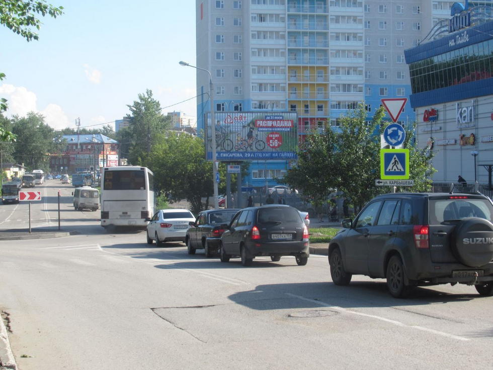 Фотография рекламного носителя, тип: Билборд 3x6, адрес: Писарева ул., д.27, Пермь, Пермский край, Россия. Сторона A1-A3 №755775