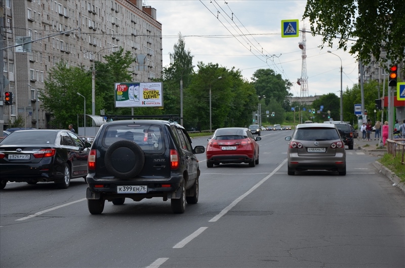 Фотография рекламного носителя, тип: Билборд 3x6, адрес: Плеханова ул., д.37, Рыбинск, Ярославская область, Россия. Сторона Б №576615