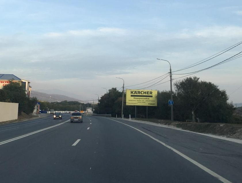 Фотография рекламного носителя, тип: Билборд 3x6, адрес: Новороссийск-Керченский пролив а/д М25, 9 800м, Новороссийск, Краснодарский край, Россия. Сторона А №1021069