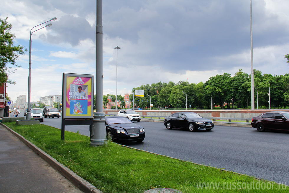 Фотография рекламного носителя, тип: Ситиформат 1.8x1.2, адрес: Ленинградский пр-т., д.35, поз.1, Москва, Россия. Сторона Б №502627