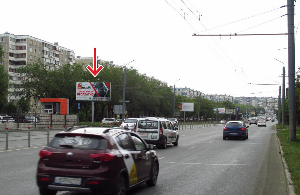 Фотография рекламного носителя, тип: Билборд 3x6, адрес: Братьев Кашириных ул., д.118, Челябинск, Челябинская область, Россия. Сторона В №553200