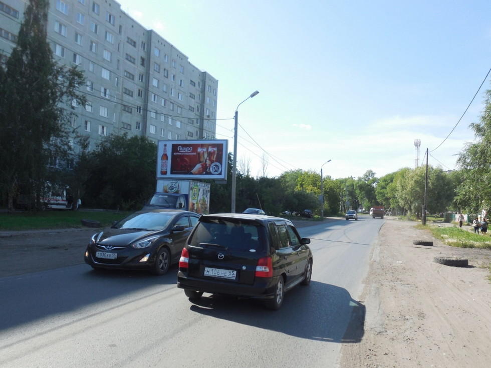 Фотография рекламного носителя, тип: Билборд 3x6, адрес: Северная 33-я ул., д.122, Омск, Омская область, Россия. Сторона В №1010194