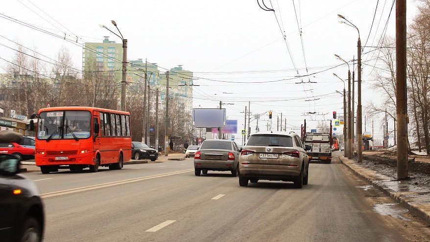 Фотография рекламного носителя, тип: Билборд 3x6, адрес: Бринского ул., д.8А Х Родионова ул., Нижний Новгород, Нижегородская область, Россия. Сторона B №761044