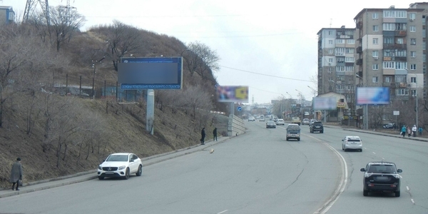 Фотография рекламного носителя, тип: Билборд 3x6, адрес: Луговая ул., д.52 Х Юмашева ул., Владивосток, Приморский край, Россия. Сторона Б №747993