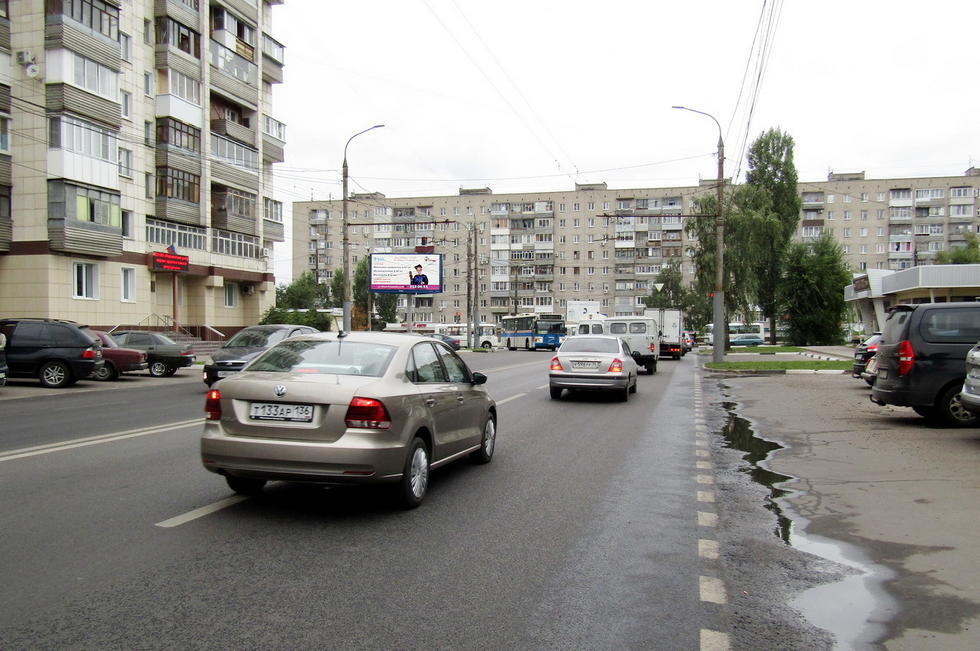 Фотография рекламного носителя, тип: Билборд 3x6, адрес: Южно-Моравская ул. Х Комарова ул., Воронеж, Воронежская область, Россия. Сторона Б2 №489712