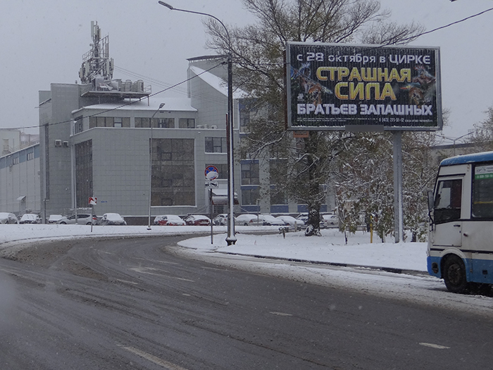 Фотография рекламного носителя, тип: Билборд 3x6, адрес: 9 января ул., д.231а, Воронеж, Воронежская область, Россия. Сторона A1-A3 №573074