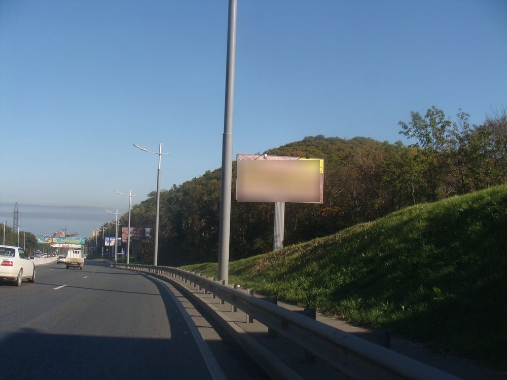 Фотография рекламного носителя, тип: Билборд 3x6, адрес: Маковского ул., д.30, поз.1, Владивосток, Приморский край, Россия. Сторона А №756671