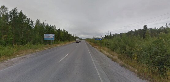 Фотография рекламного носителя, тип: Билборд 3x6, адрес: Магистральная ул., д.1, Нягань, Ханты-Мансийский автономный округ – Югра, Россия. Сторона Б №853851