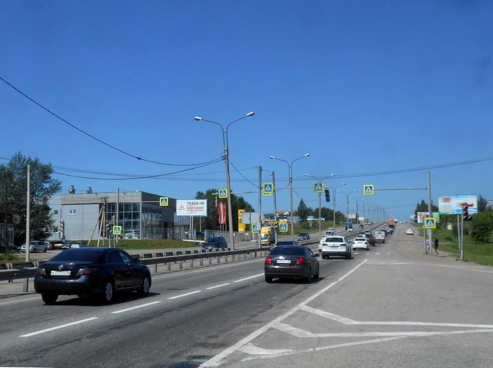 Фотография рекламного носителя, тип: Билборд 3x6, адрес: Объездная дорога Ново-Ленино, Иркутск, Иркутская область, Россия. Сторона Б №326505