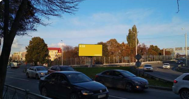 Фотография рекламного носителя, тип: Билборд 3x6, адрес: Октябрьская ул. Х Б.Хмельницкого ул., Калининград, Калининградская область, Россия. Сторона С №633715