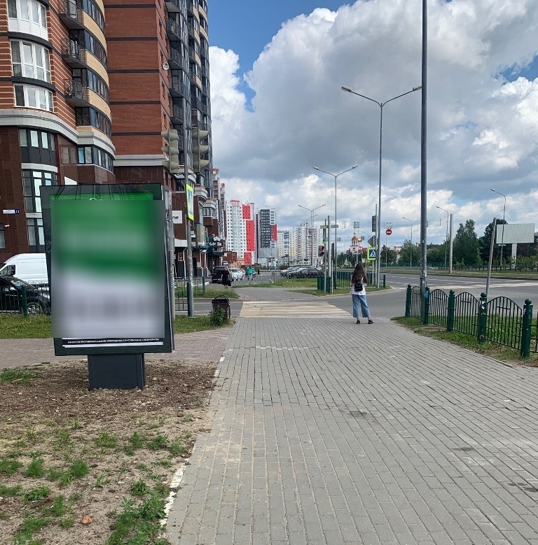 Фотография рекламного носителя, тип: Ситиформат 1.8x1.2, адрес: Университетская ул., д.9, Сургут, Ханты-Мансийский автономный округ – Югра, Россия. Сторона Б №960315