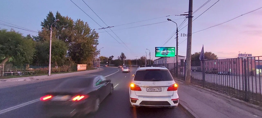 Фотография рекламного носителя, тип: Билборд 3x6, адрес: Главная ул., д.23а, Самара, Самарская область, Россия. Сторона A1-A10 №1057728