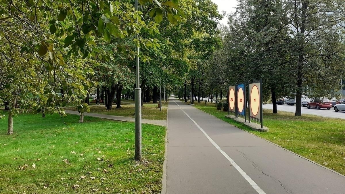 Фотография рекламного носителя, тип: Афиша 1.75x1.8, адрес: Черняховского ул., д.4 «А» поз1, стенд 1, Москва, Россия. Сторона А2 №887550