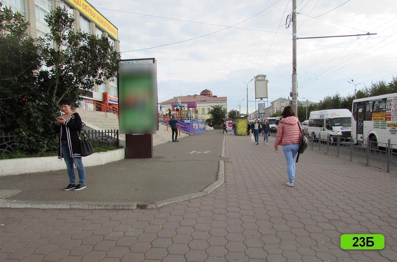 Фотография рекламного носителя, тип: Ситиформат 1.8x1.2, адрес: Карла Маркса пр-т., д.7, Омск, Омская область, Россия. Сторона Б №420873