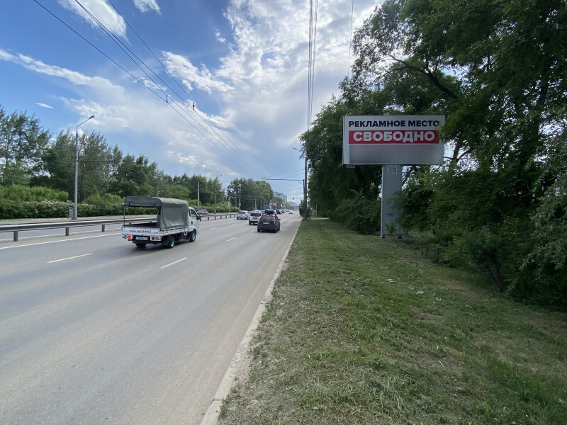 Фотография рекламного носителя, тип: Билборд 3x6, адрес: Металлургов ул., д.2г, Красноярск, Красноярский край, Россия. Сторона А №779859