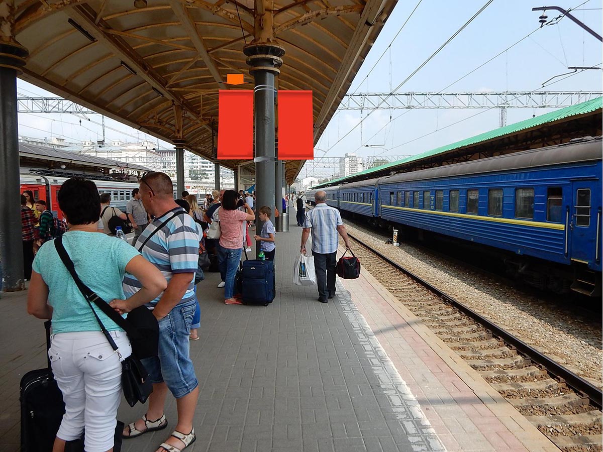 Фотография рекламного носителя, тип: Флаг, адрес: Земляной Вал ул., д.29, платформа №3, поз.88, Москва, Россия. Сторона Б №985976