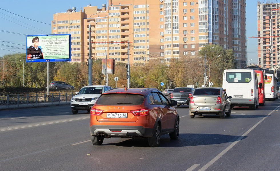 Фотография рекламного носителя, тип: Билборд 3x6, адрес: Касимовское ш., д.63 Х Тимуровцев ул., Рязань, Рязанская область, Россия. Сторона Б1 №327007