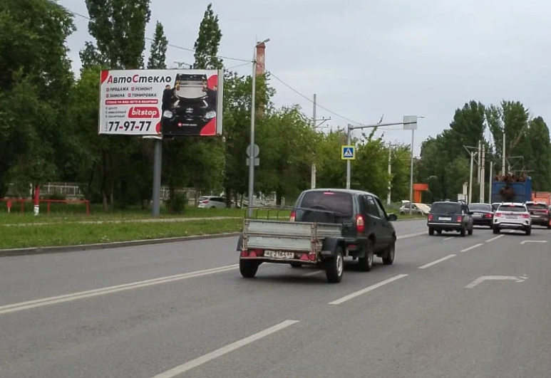 Фотография рекламного носителя, тип: Билборд 3x6, адрес: Новоастраханское ш. Х Пензенская ул., Саратов, Саратовская область, Россия. Сторона В №717973