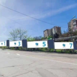 Фотография рекламного носителя, тип: Дорожное ограждение, адрес: Б. Хмельницкого ул., д.16, поз.1, Туапсе, Краснодарский край, Россия. Сторона А7 №854046