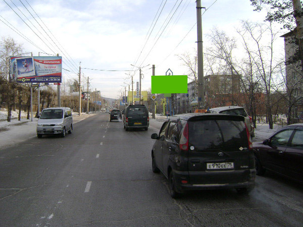 Фотография рекламного носителя, тип: Билборд 3x6, адрес: Новобульварная ул. Х Красноармейская ул., Чита, Забайкальский край, Россия. Сторона A №568689