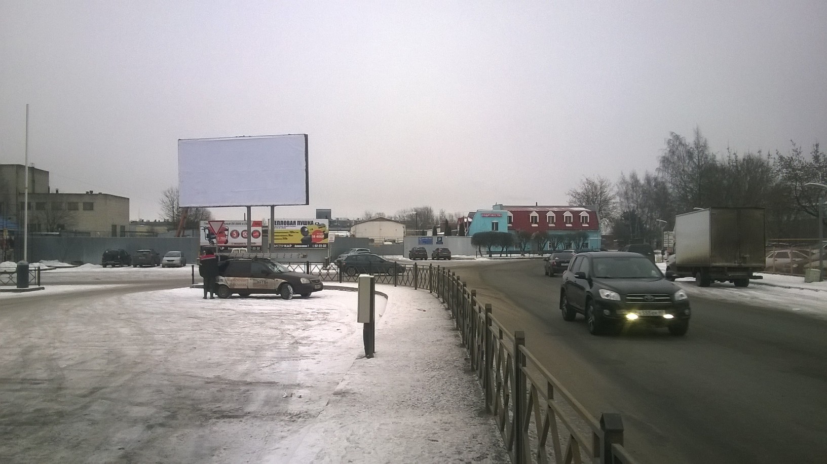 Фотография рекламного носителя, тип: Билборд 3x6, адрес: Алмазная ул., д.5, Псков, Псковская область, Россия. Сторона Б №798329