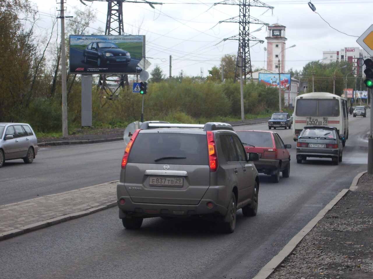 Фотография рекламного носителя, тип: Билборд 3x6, адрес: Ленинградский пр-т. Х П.Усова ул., Архангельск, Архангельская область, Россия. Сторона Б №398008