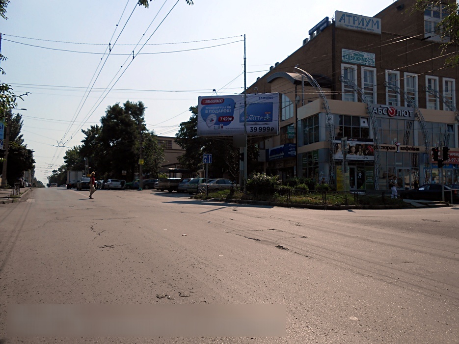 Фотография рекламного носителя, тип: Билборд 3x6, адрес: Гоголевский пер., ул.6 Х Октябрьская ул., д.17, Таганрог, Ростовская область, Россия. Сторона А1 №473332