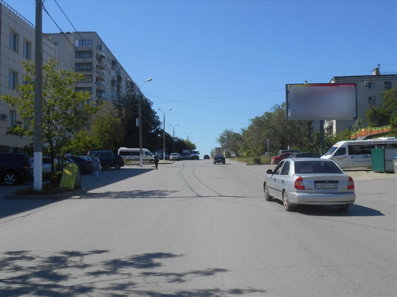 Фотография рекламного носителя, тип: Билборд 3x6, адрес: Ткачева ул., д.2, Волгоград, Волгоградская область, Россия. Сторона А №523697