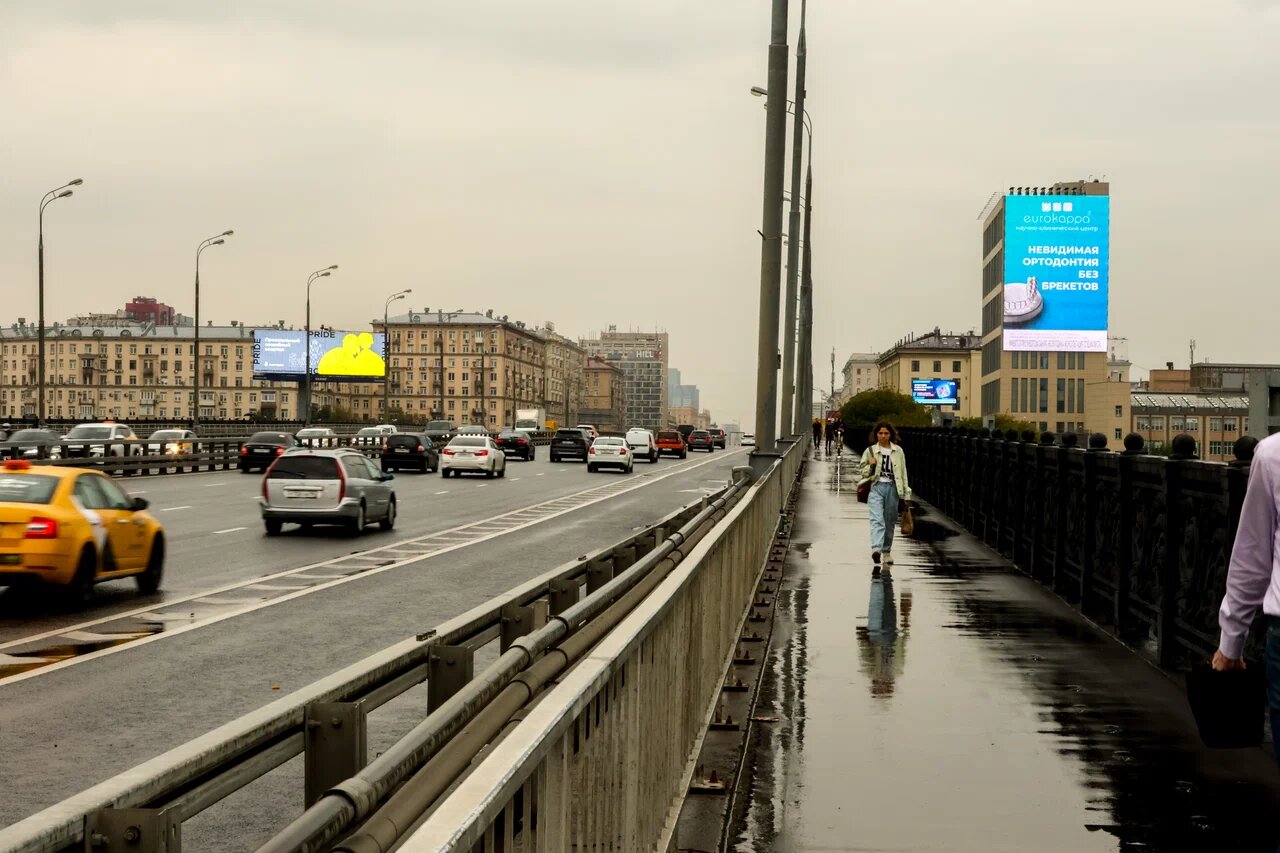 Фотография рекламного носителя, тип: Медиафасад, адрес: Проспект Мира, д.102, корп.1, Москва, Россия. Сторона A15 №1097674