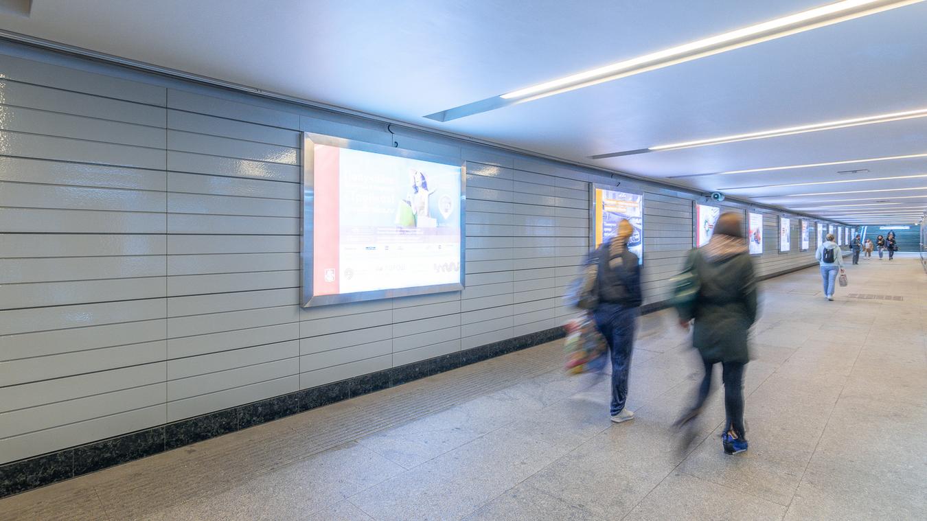 Фотография рекламного носителя, тип: Лайтбокс, адрес: Станция метро «Лермонтовский проспект», линия Таганско-Краснопресненская, Москва, Россия. Сторона/вариант 28 №821968