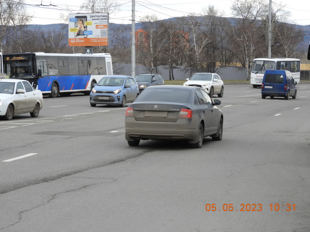 Фотография рекламного носителя, тип: Билборд 3x4, адрес: Карла Маркса ул. Х Мира ул., д.2б, Красноярск, Красноярский край, Россия. Сторона В №544191